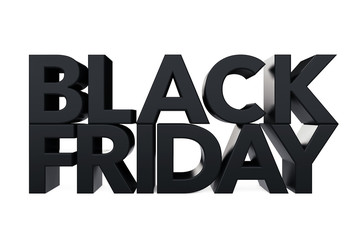 Poster - Black Friday Sign. 3d Rendering