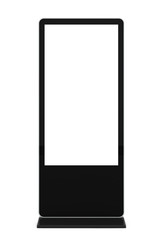 Poster - Blank Trade Show LCD Screen Stand as Template for Your Design. 3d Rendering