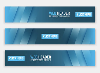 Poster - horizontal vector website header or banner.