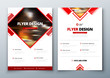 © great_bergens - Flyer design. Corporate business report cover, brochure or flyer design. Leaflet presentation. Teal Flyer with abstract circle, round shapes background. Modern poster magazine, layout, template. A4.