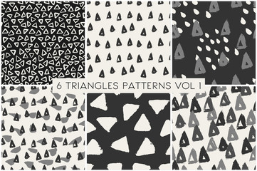Poster - triangles pattern collection