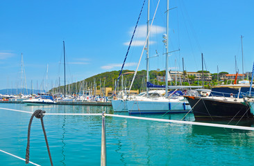 Wall Mural - Azure Marina on Elba island