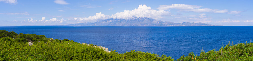 Poster - Seascape taken on Zakynthos with Cefalonia in the background, Greece