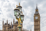 Fototapeta Big Ben - Big Ben Tower in the British Parliament in the City of London