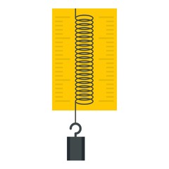Poster - dynamometer with weights icon isolated