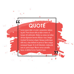 Fototapete - Quote text bubble. Commas, note, message and comment. Design element