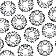 Canvas Print - decorative elegant classic heraldry seamless pattern design vector illustration