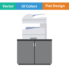 Poster - Copying machine icon