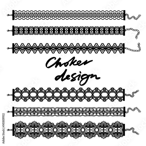 Fotomural Choker design. Collection of chokers.