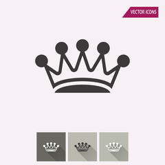 Wall Mural - Crown - vector icon.