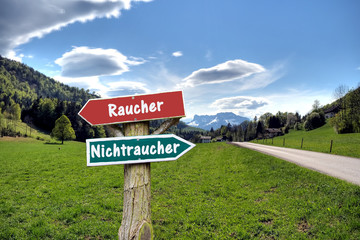 Wall Mural - Schild 236 - Nichtraucher