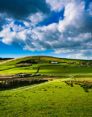 Wall Mural - Stunning view at Pendle Hill Area At Springtime