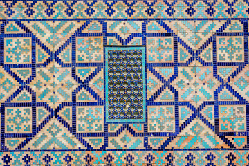 Naklejka na meble Window at Registan mausoleum, Samarkand, Uzbekistan