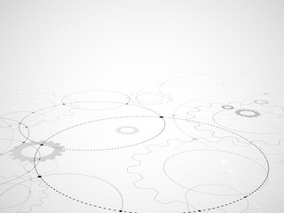 Digital technology world. Business and media  virtual concept. Vector background