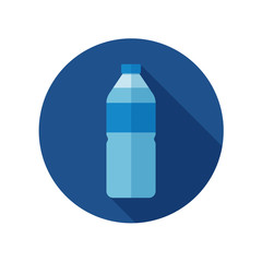 Poster - Water bottle flat icon vector