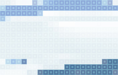 Fototapete - Simple gray and blue geometric background. Pixelated vector graphic pattern