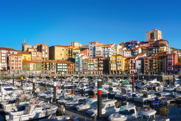 Fototapete - port of Bermeo in Basque Country