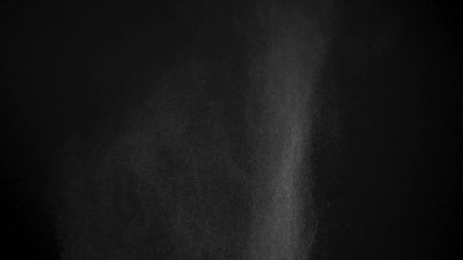 Wall Mural - white powder exploding isolated on black