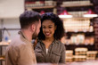 © ReeldealHD images - Shoppers in supermarket at the bakery