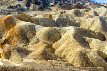 Canvas Print - Yellow Colors in Death Valley