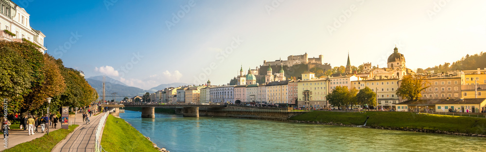 Salzburg Panorama  - obrazy, fototapety, plakaty 