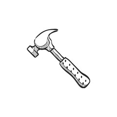 Wall Mural - Sketch icon - Hammer