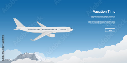 plane flying high Fototapet