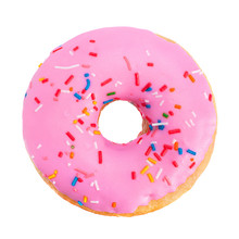 Pink Donut Closeup