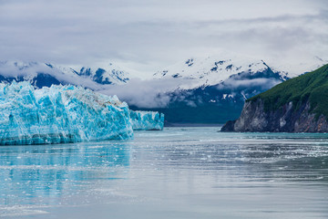 Canvas Print - Mountains Beyond Glacier