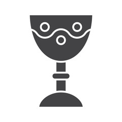 Poster - Church goblet glyph icon