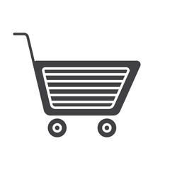 Sticker - Shopping cart glyph icon