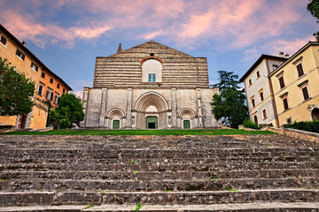 Poster - Todi, Umbria, Italy: the medieval church of San Fortunato