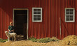 © Chris Clor/Blend Images - Caucasian boy holding leash on sheep at barn