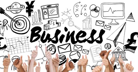 Poster - Thumbs up business