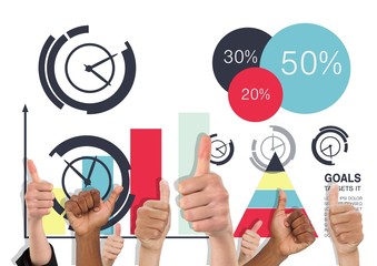 Poster - Thumbs up color graphics