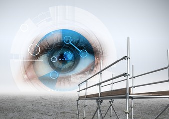 Poster - Digital eye interface with 3D Scaffolding