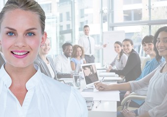 Wall Mural - Business woman, meeting