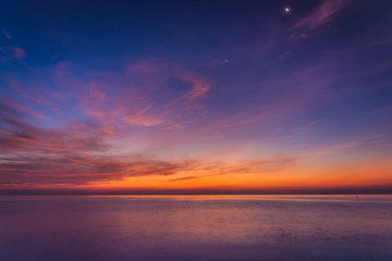 Sea and sky in Twilight time