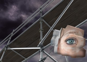 Poster - Eye structure with 3D Scaffolding