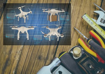 Poster - Drone DIY building App Interface