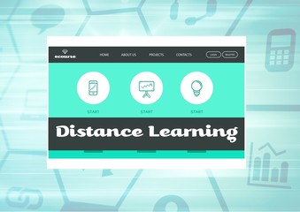 Poster - Distance Learning App Interface