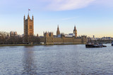 Fototapeta Big Ben - Big Ben, Parliament and Thames river in Westminster