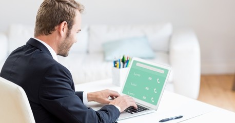 Poster - Businessman using laptop