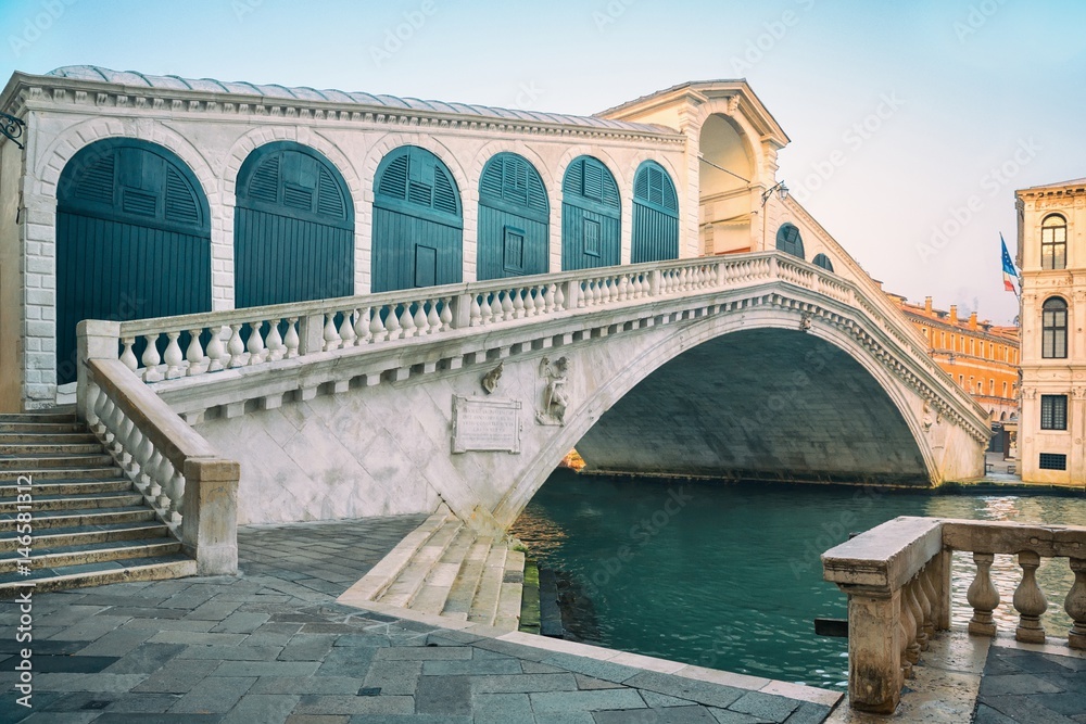  Rialto Bridge, Venice, Italy - obrazy, fototapety, plakaty 
