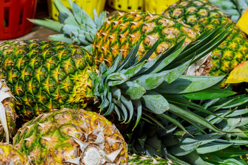  pineapple for sell in supermarket