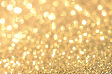 Wall Mural - gold abstract background with bokeh.