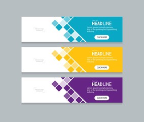 abstract web banner design template