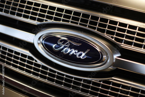 File Photo Of Ford Logo In The Showroom At The Sill Terhar Motors