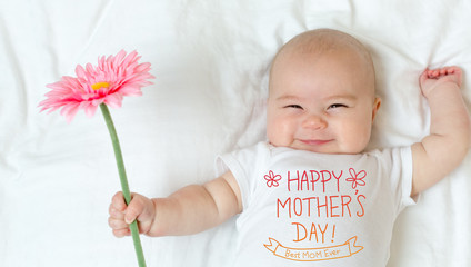 mother's day message with baby girl