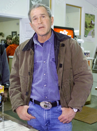 george w bush belt buckle